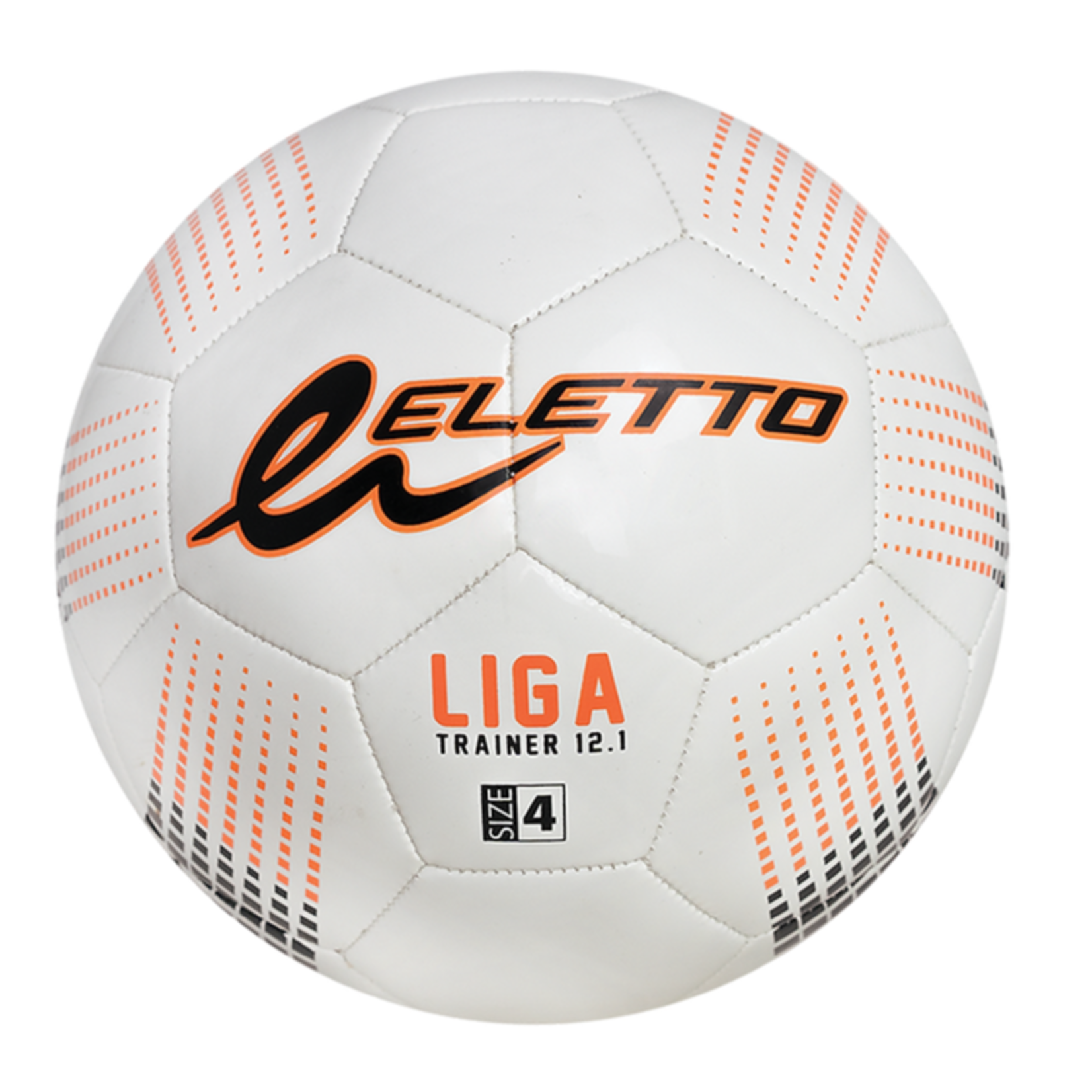 Eletto Soccer Ball Liga Trainer 12.1 Soft Touch White-Orange-BLK 5