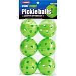 HOT GLOVE PICKLEBALL STRIKE INDOOR BALLS LIME GREEN 6PK