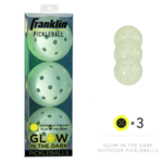 Franklin FRANKLIN PICKLEBALL RECREATIONAL PICKLEBALLS GLOW IN THE DARK 3 PACK