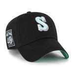 47 BRAND 47 CASQUETTE Black Mint Double  Under '47 Clean Up Team: MLB-K4 Seattle  Mariners 1987 Logo
