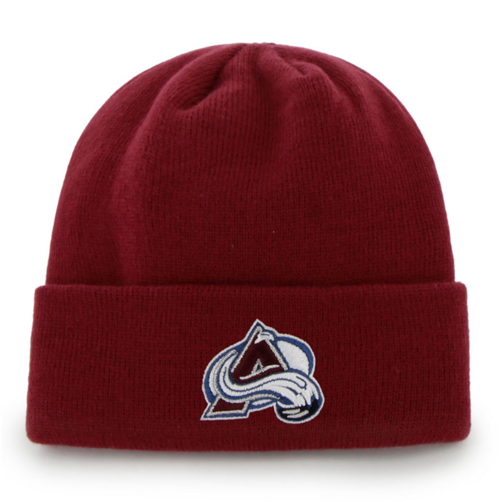 47 BRAND TUQUE NHL RAISED CUFF KNIT HAT NHL-30 Colorado Avalanche OSFA