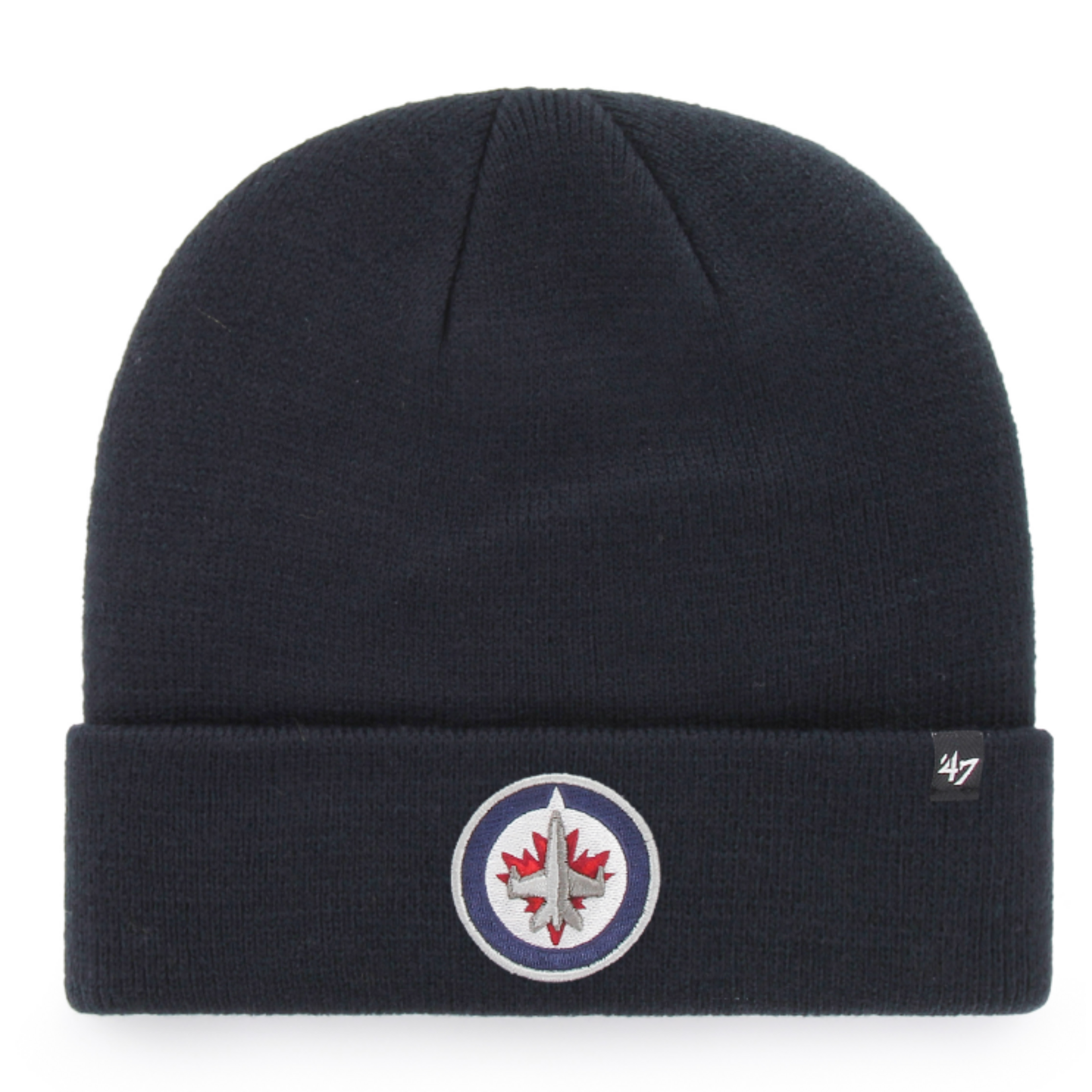 47 BRAND TUQUE NHL RAISED CUFF KNIT HAT NHL-12 Winnipeg Jets OSFA
