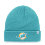 47 BRAND 47 TUQUE NFL RAISED CUFF KNIT HAT 12 Miami Dolphins OSFA