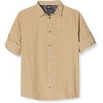 JACK WOLFSKIN LAKESIDE ROLL-UP SHIRT MEN SAND DUNE SMALL