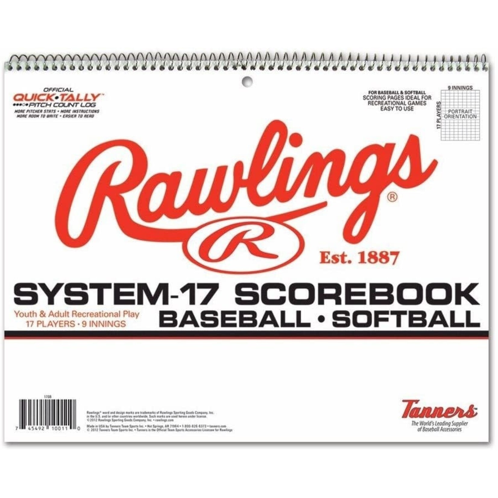 Rawlings RAWLINGS SYSTEM-17 BASEBALL SCOREBOOK