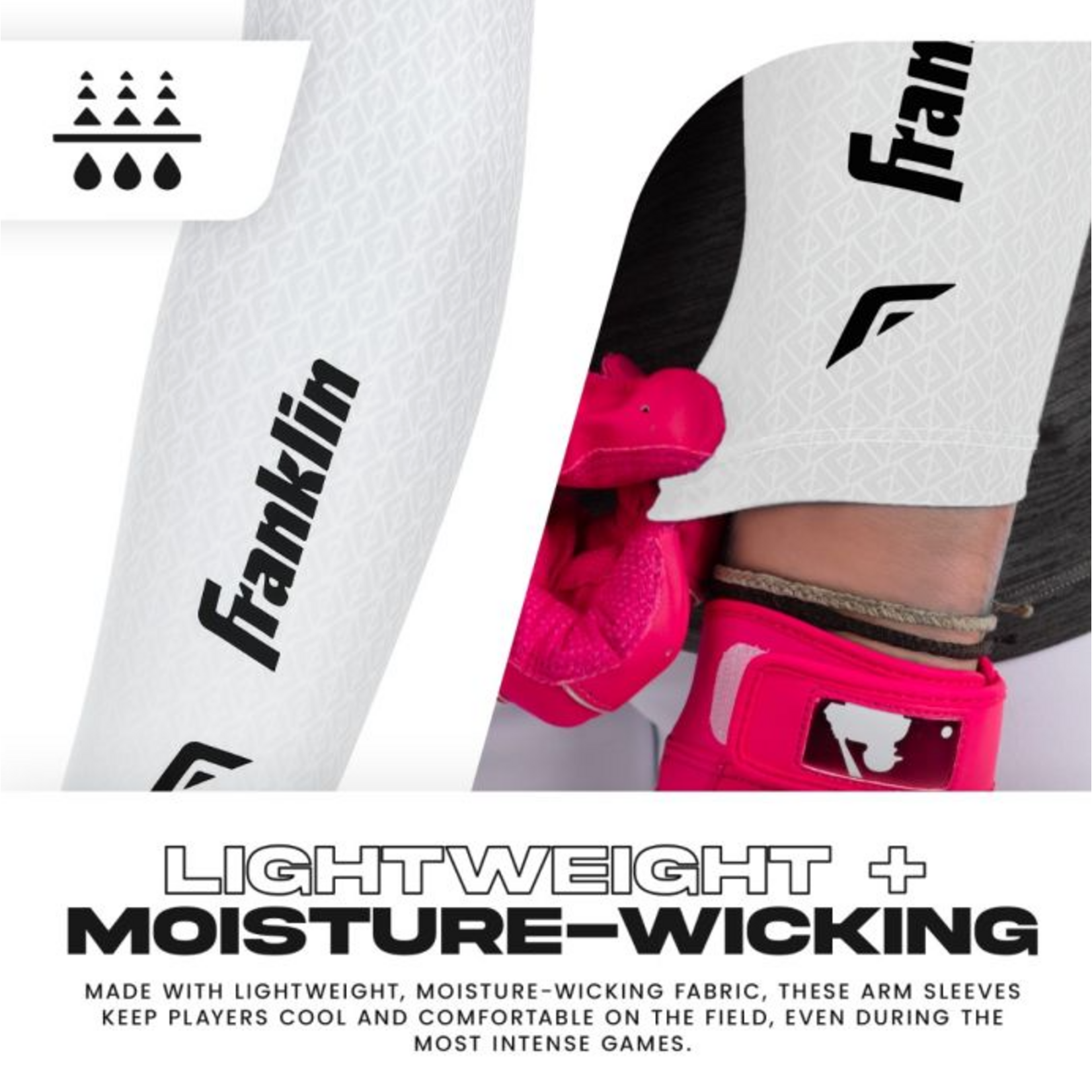 Franklin FRANKLIN YOUTH ARM SLEEVES PR OSFM