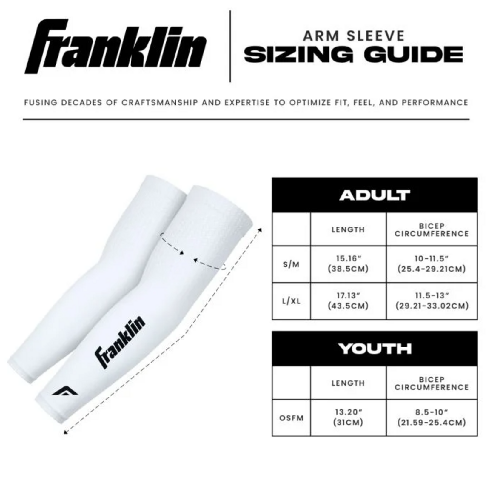 Franklin FRANKLIN ADULT ARM SLEEVES PR