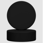 RONDELLE DE HOCKEY NOIR