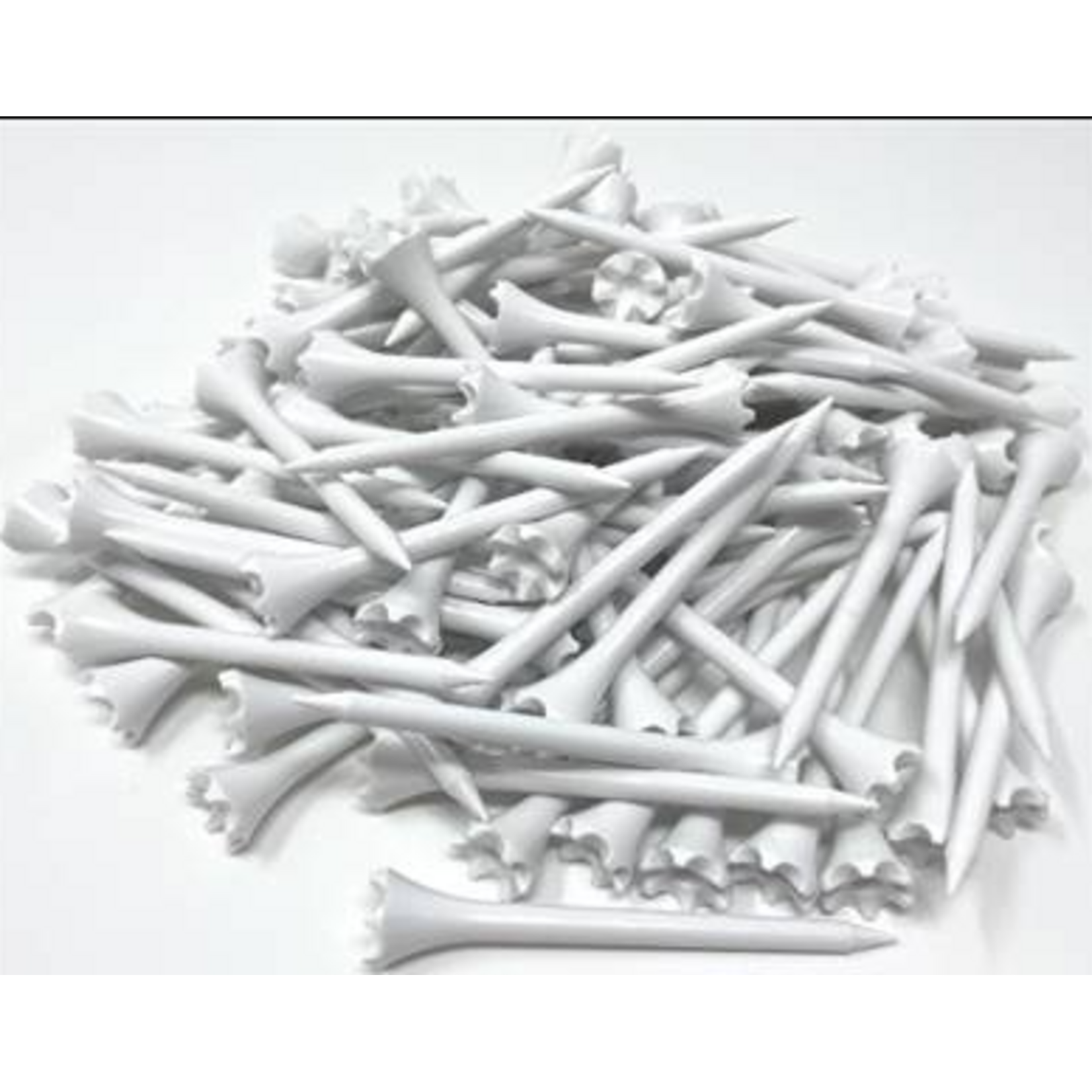 PLASTIC EPIK GOLF TEES - WHITE - 100 PACK
