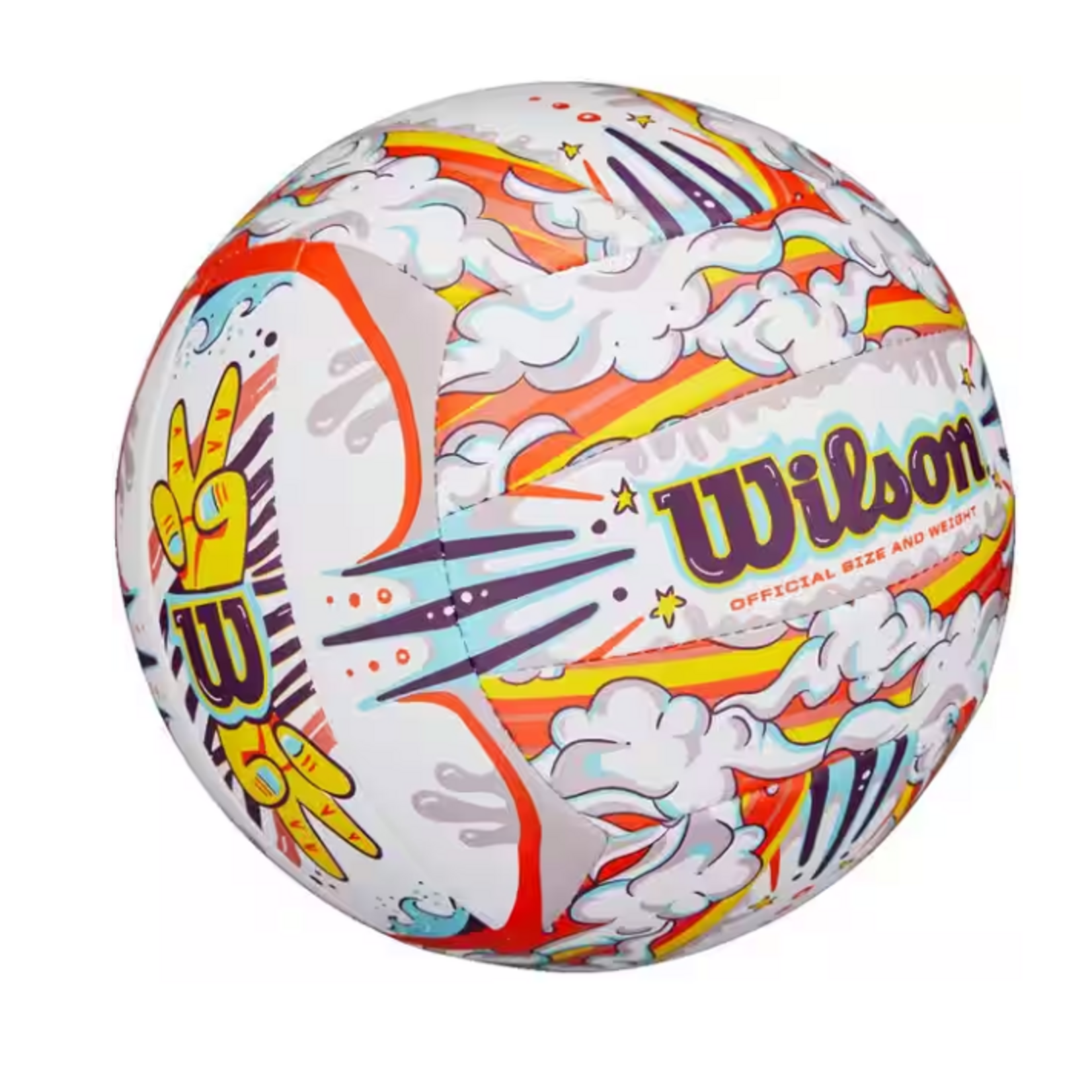 WILSON WILSON BALLON VOLLEYBALL  GRAFFITI PEACE BLUE/WHITE