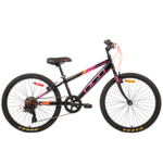 DCO DCO VÉLO SATELLITE SPORT 24'' 2026 NOIR-ROSE-ORANGE