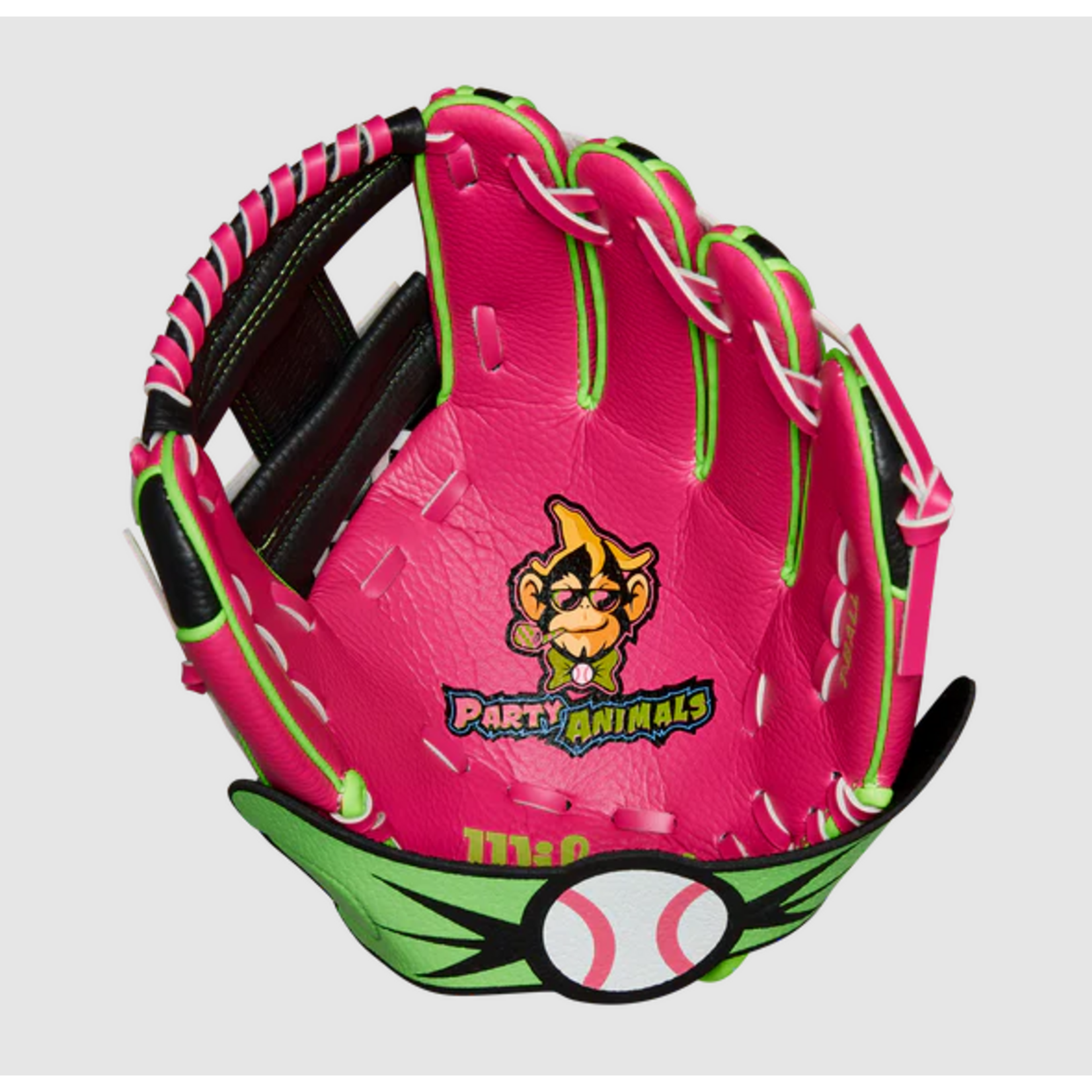 WILSON WILSON GANT PARTY ANIMALS EZ CATCH 10'' PINK/WHITE/NEON GREEN LHT