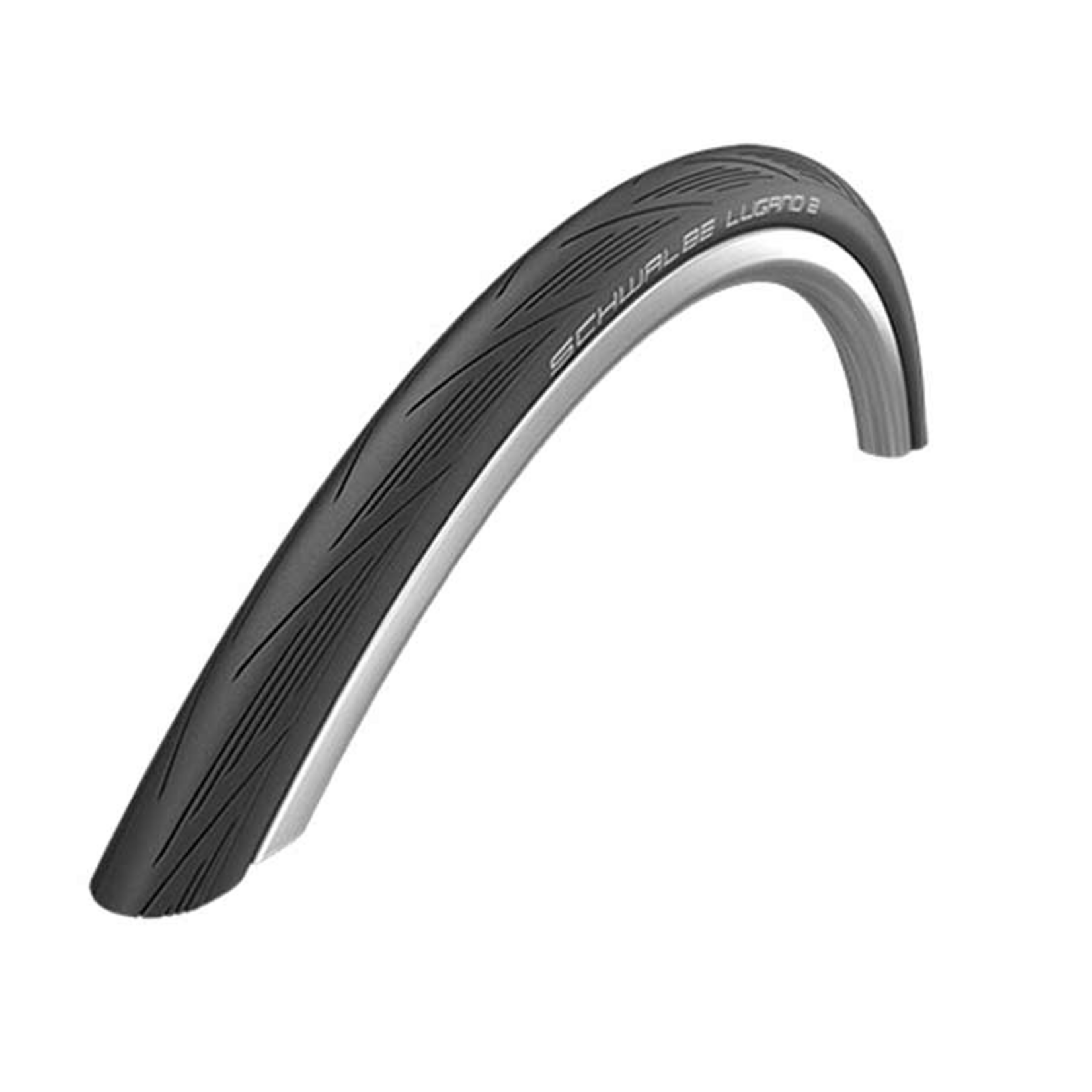 Schwalbe, Lugano II, Pneu, 700x25C, Pliable, Tringle, Silica, K-Guard, 50TPI, Noir
