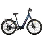 DCO DCO VÉLO ÉLECTRIQUE E-DOWNTOWN 15" GRIS BLEU ROUGE