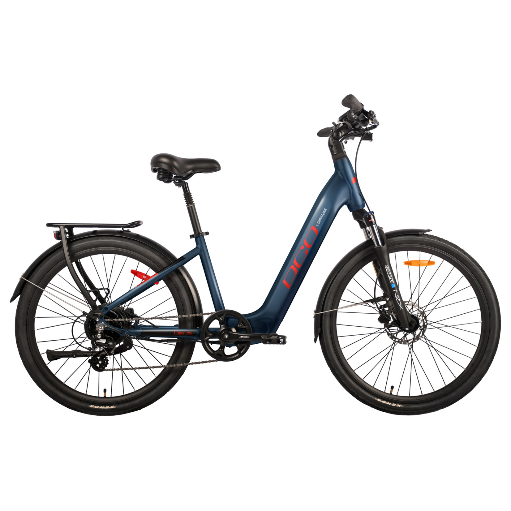DCO DCO VÉLO ÉLECTRIQUE E-DOWNTOWN 15" GRIS BLEU ROUGE