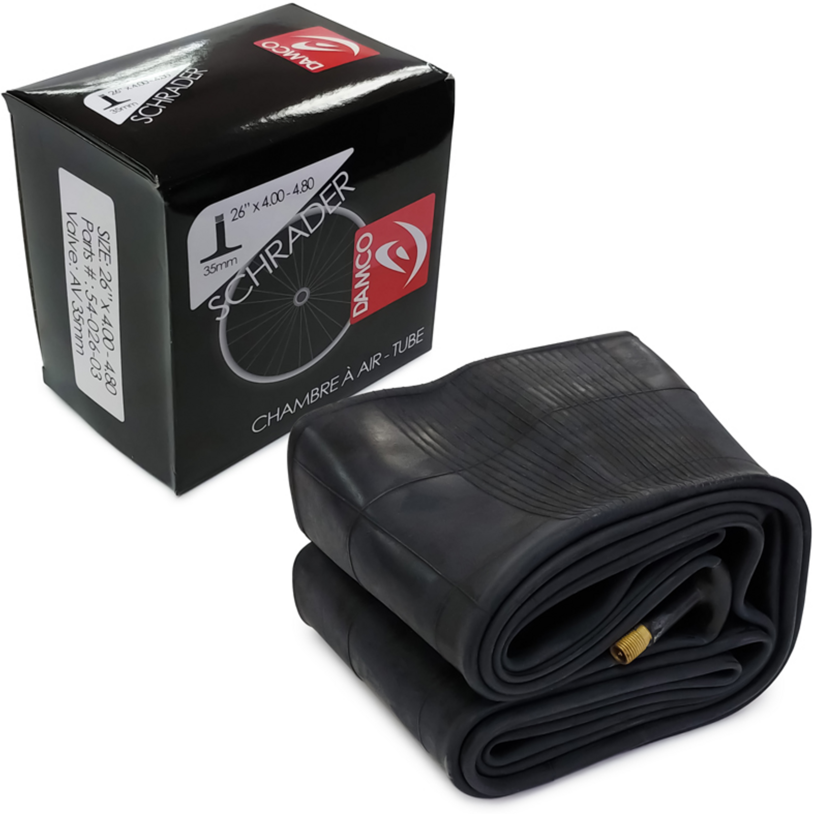 DAMCO DAMCO CHAMBRE À AIR 26"X4.00-4.80 SCHRADER FAT BIKE