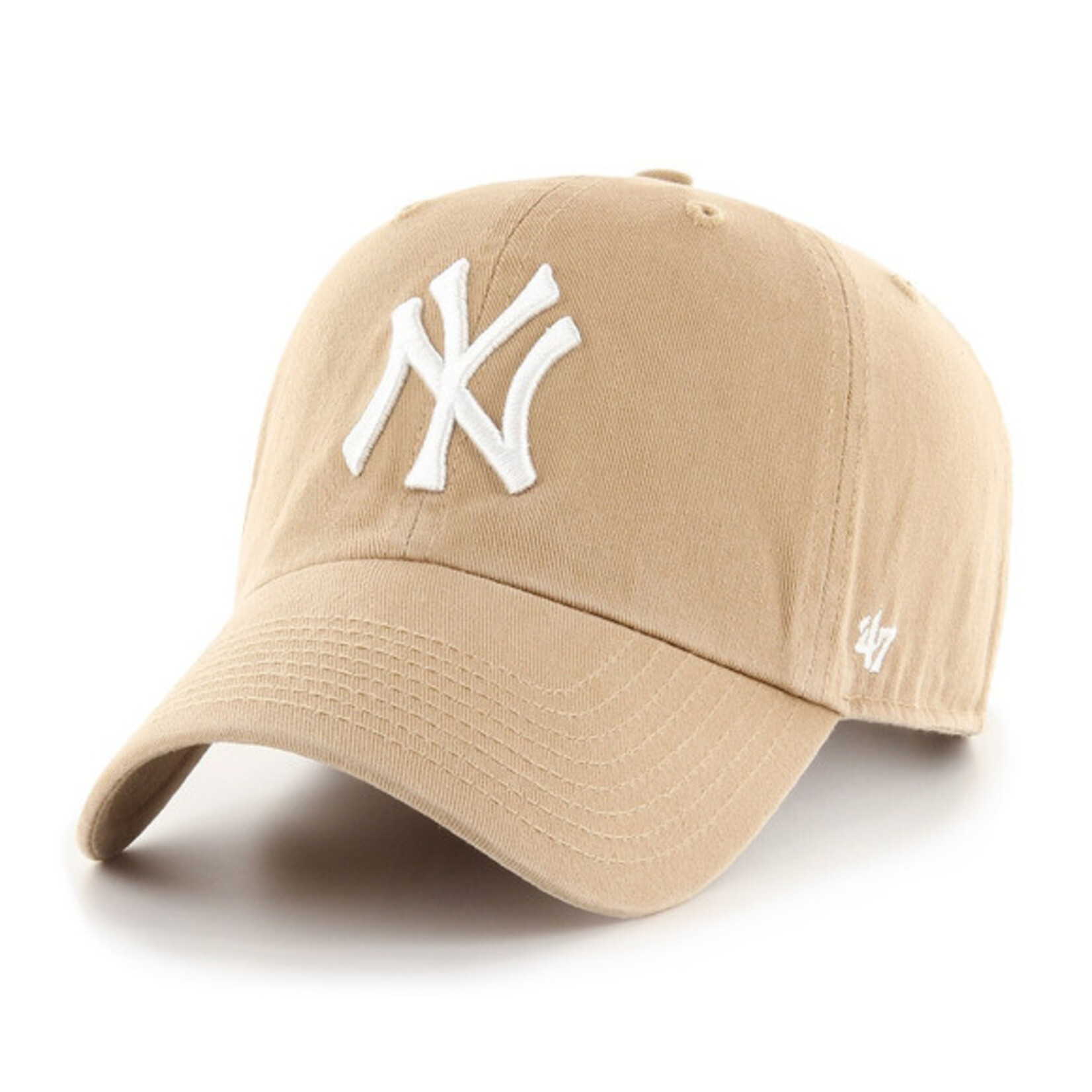 47 BRAND 47 CASQUETTE MLB CLEAN UP KAHKI ( WH ) MLB-10 NEW YORK YANKEES OSFA