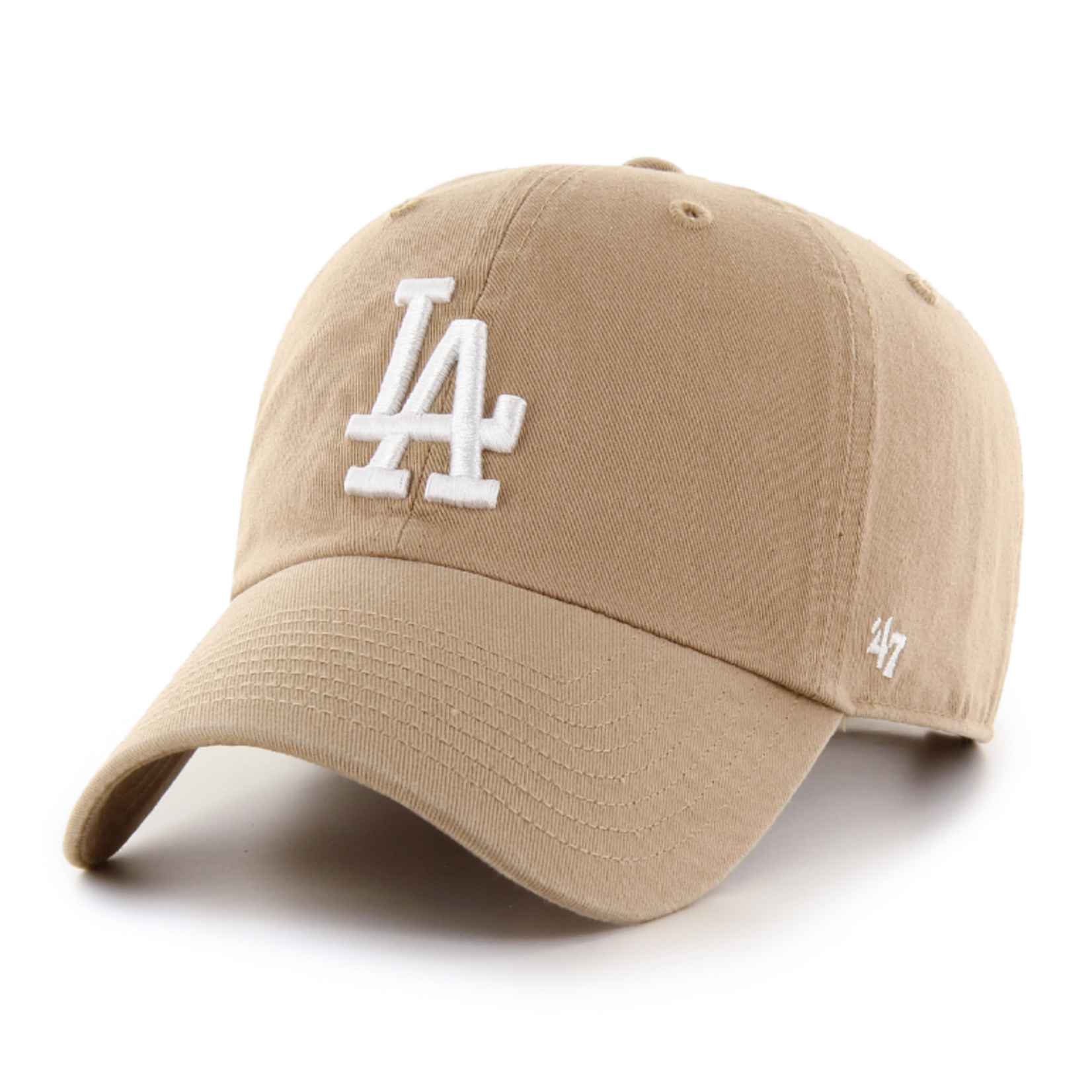 47 BRAND 47 CASQUETTE MLB CLEAN UP KAHKI ( WH ) MLB-21 LOS ANGELES DODGERS OSFA