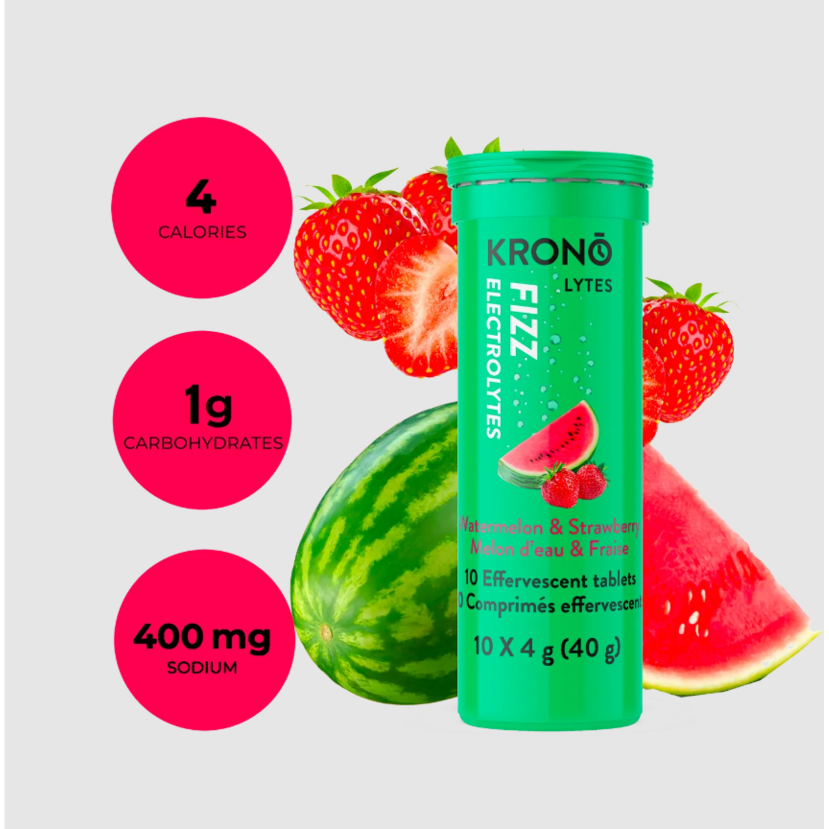 KRONO NUTRITION KRONO TABLETTES EFFERVESCENTES ÉLECTROLYTES 4G