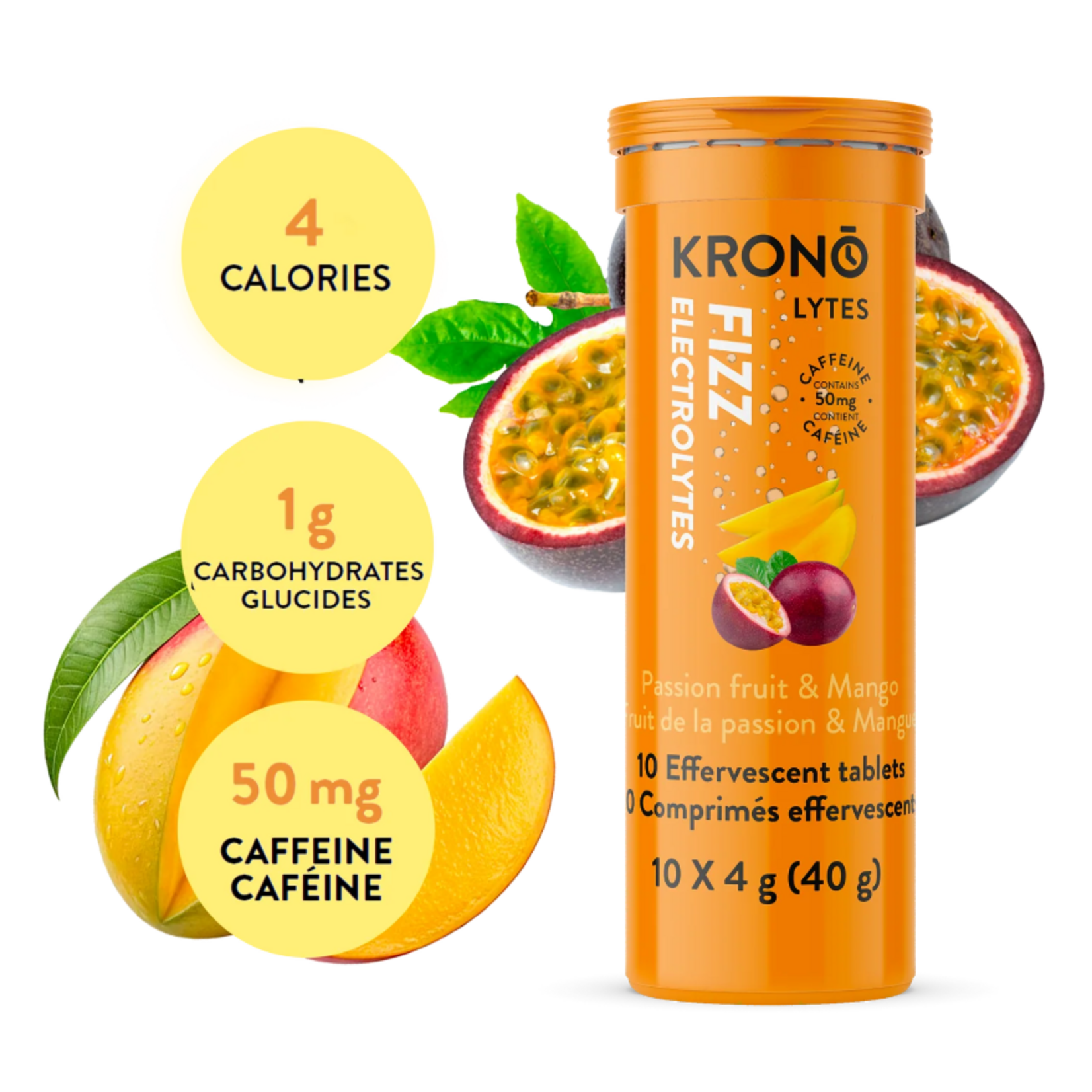 KRONO TABLETTES EFFERVESCENTES ÉLECTROLYTES 4G