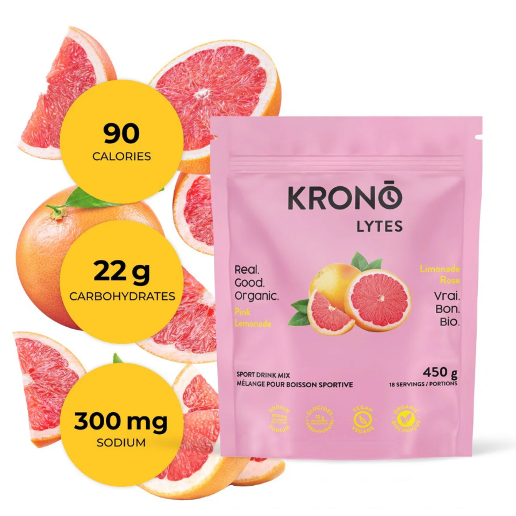 KRONO NUTRITION KRONO MÉLANGE BOISSON SPORTIVE 450G