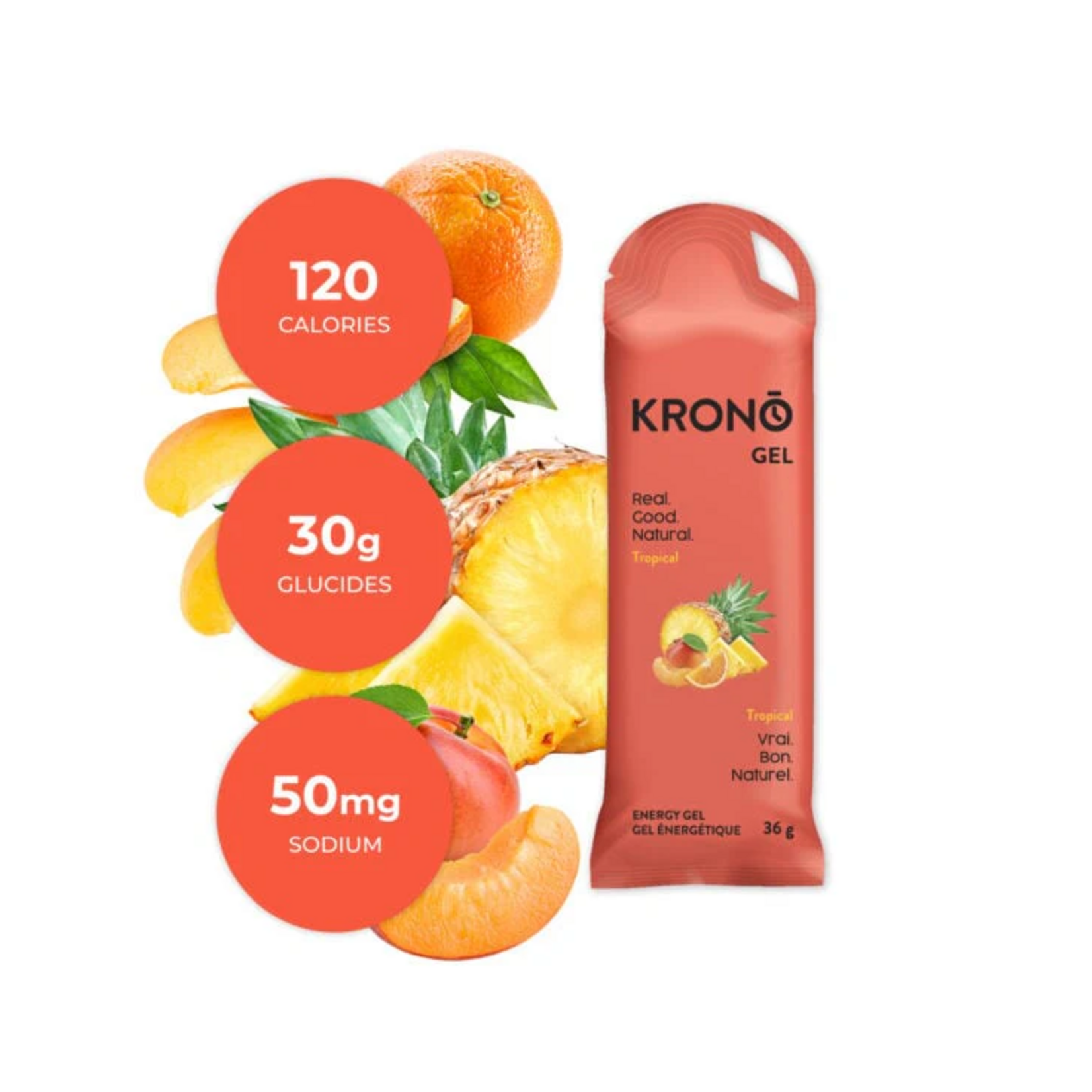 KRONO NUTRITION KRONO GELS ÉNERGÉTIQUES 36G
