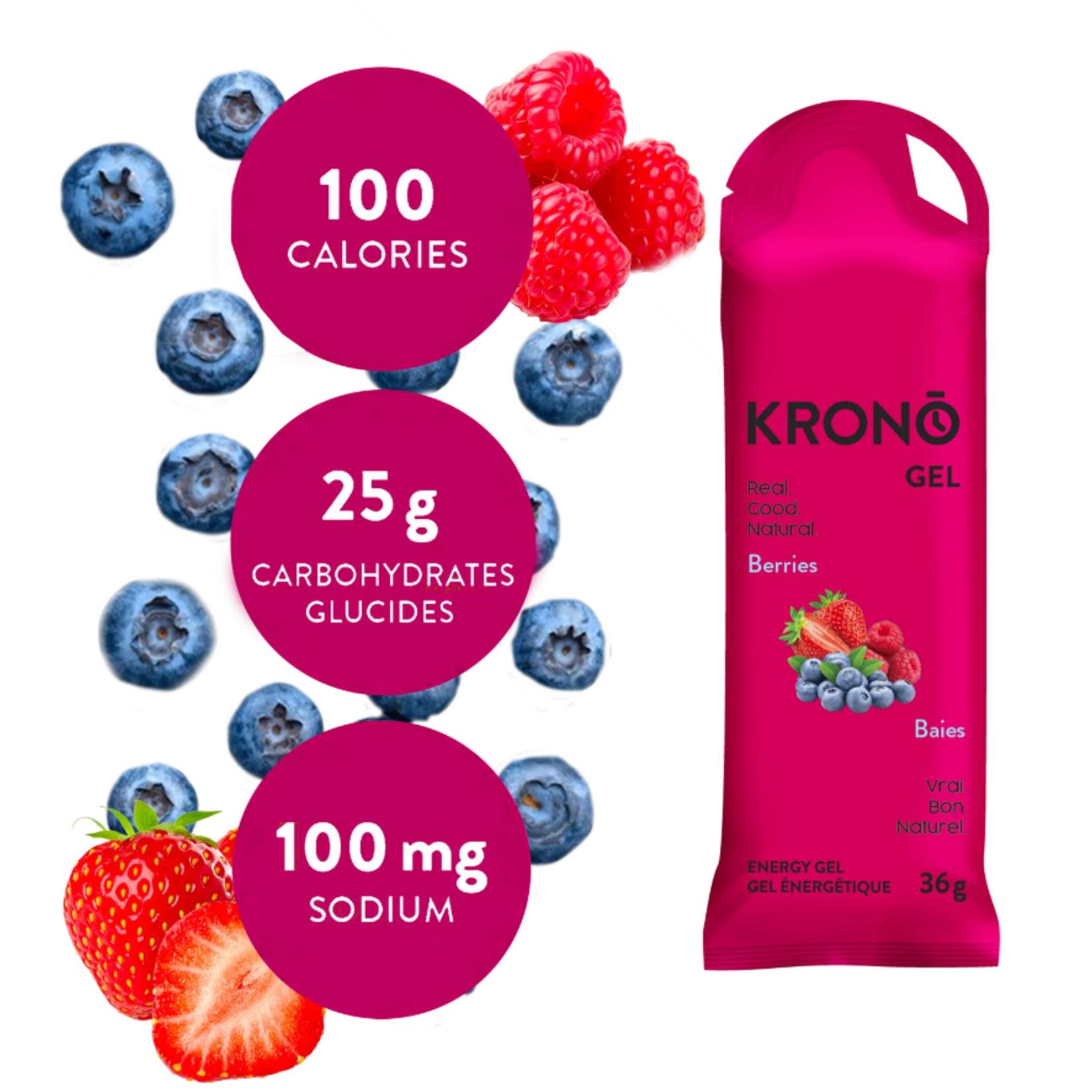KRONO NUTRITION KRONO GELS ÉNERGÉTIQUES 36G