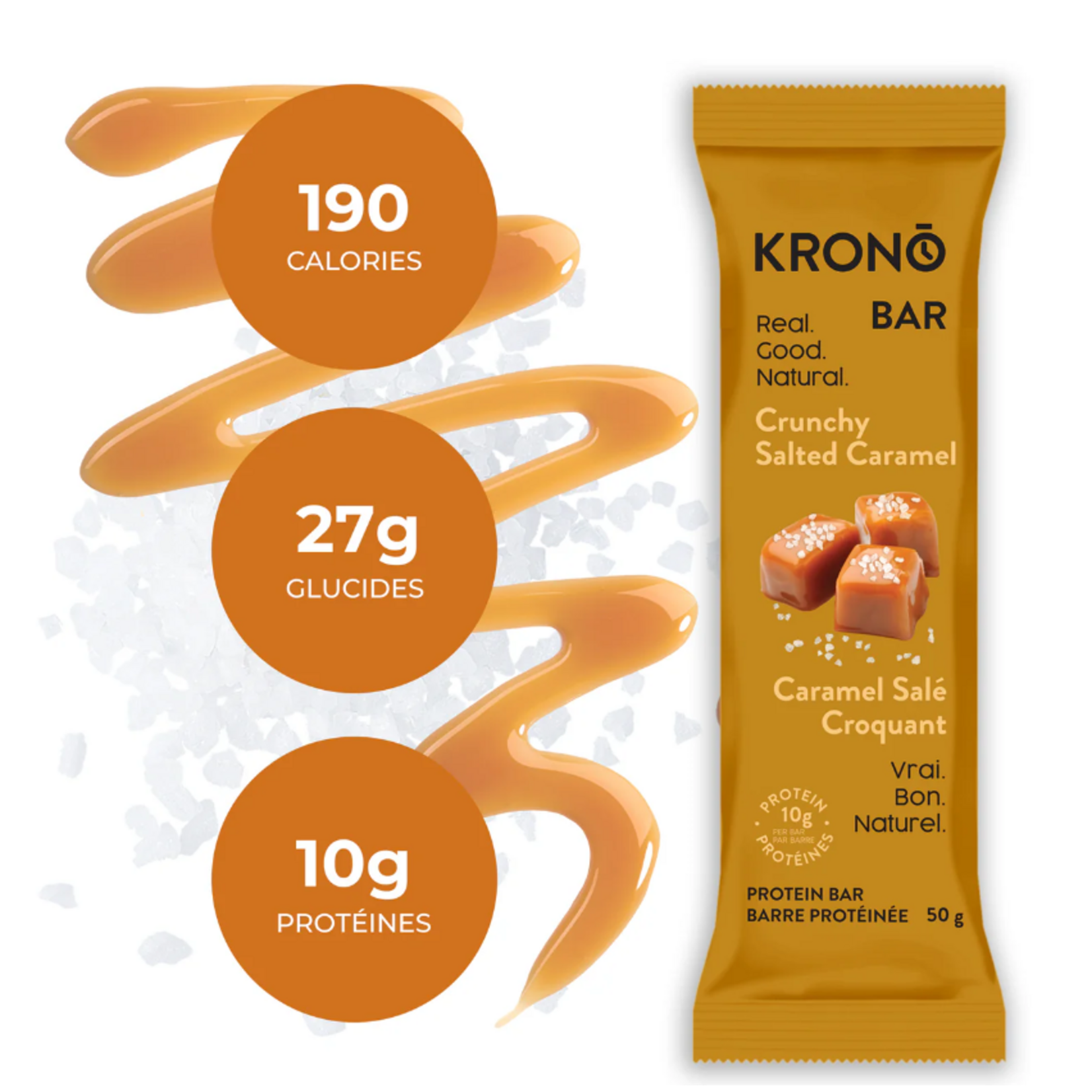 KRONO NUTRITION KRONO BARRES PROTÉINÉES 50G