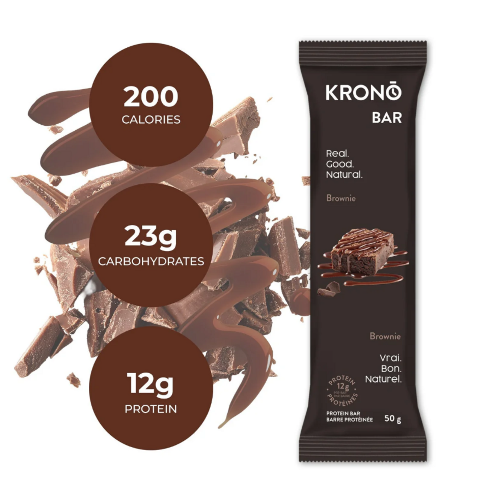 KRONO NUTRITION KRONO BARRES PROTÉINÉES 50G