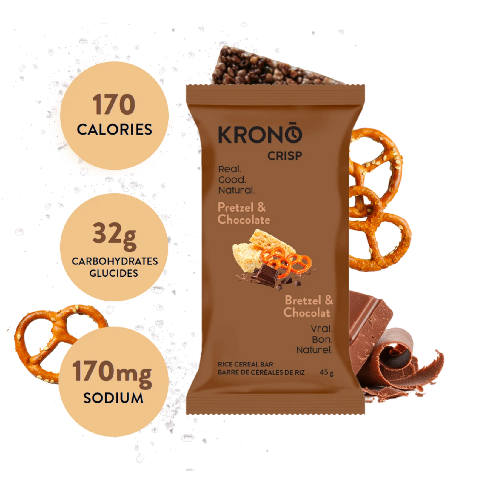 KRONO NUTRITION KRONO BARRES AU RIZ CROUSTILLANT 50G