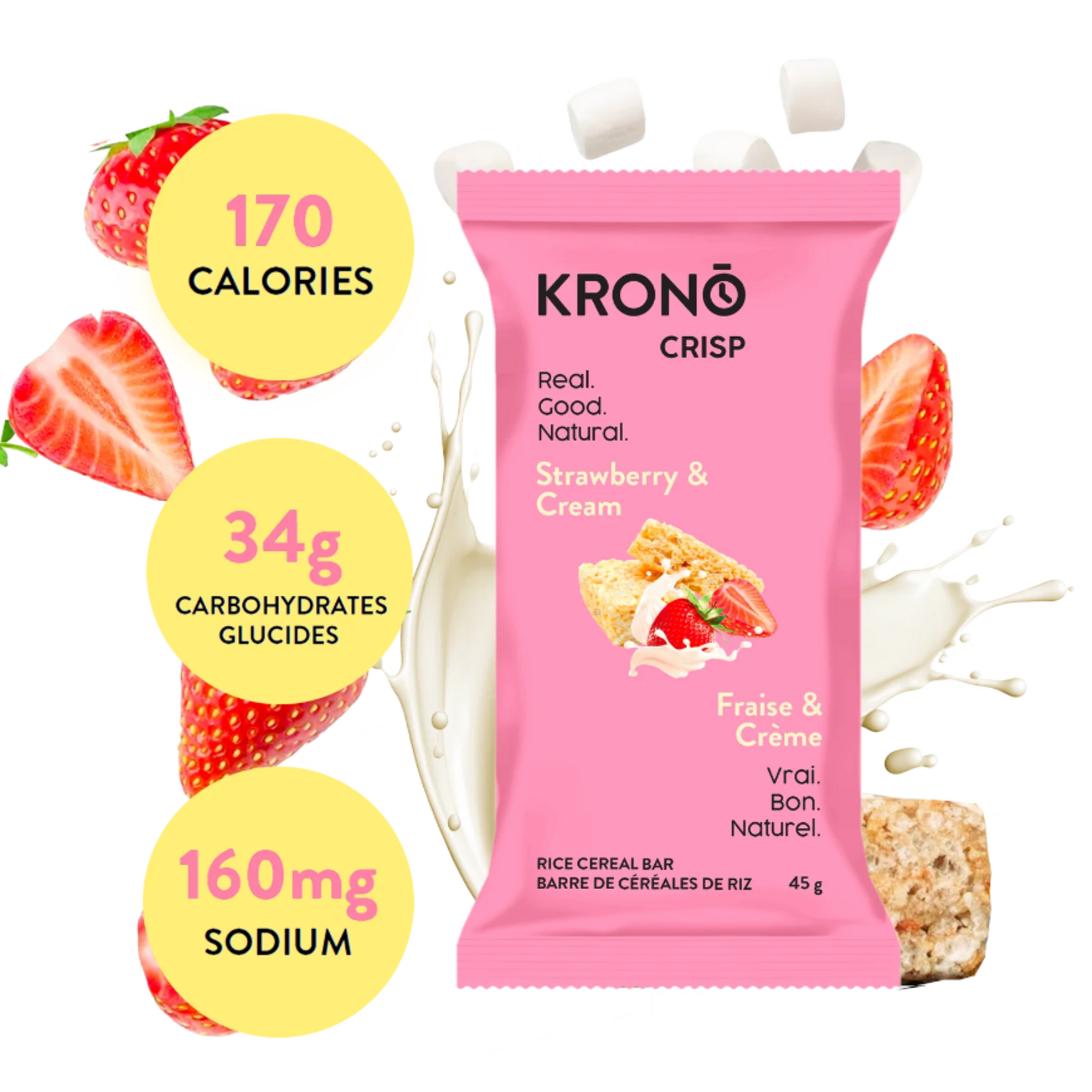 KRONO NUTRITION KRONO BARRES AU RIZ CROUSTILLANT 50G