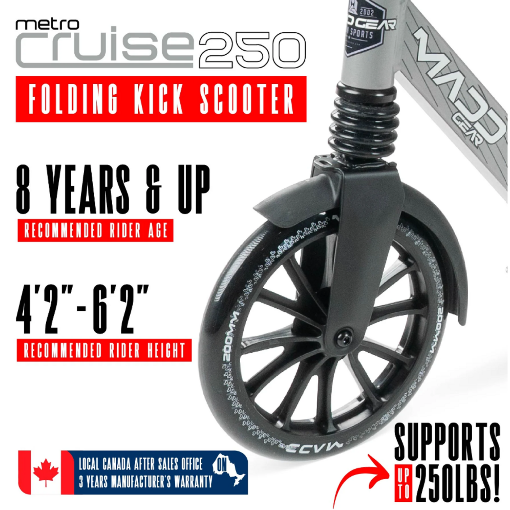 MADD GEAR METRO 25 GREY/BLACK