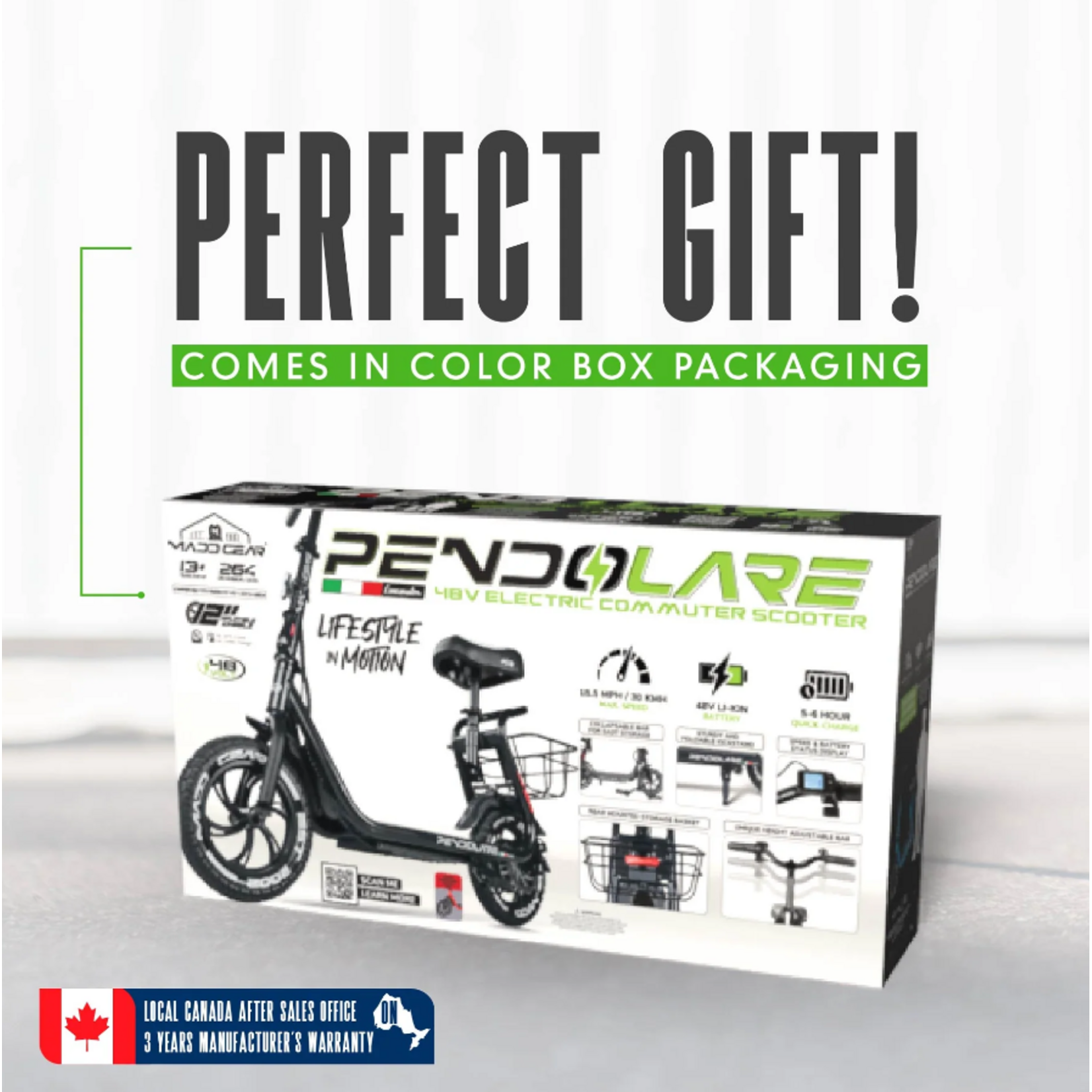 MADD GEAR PENDOLARE BLACK ELECTRIC