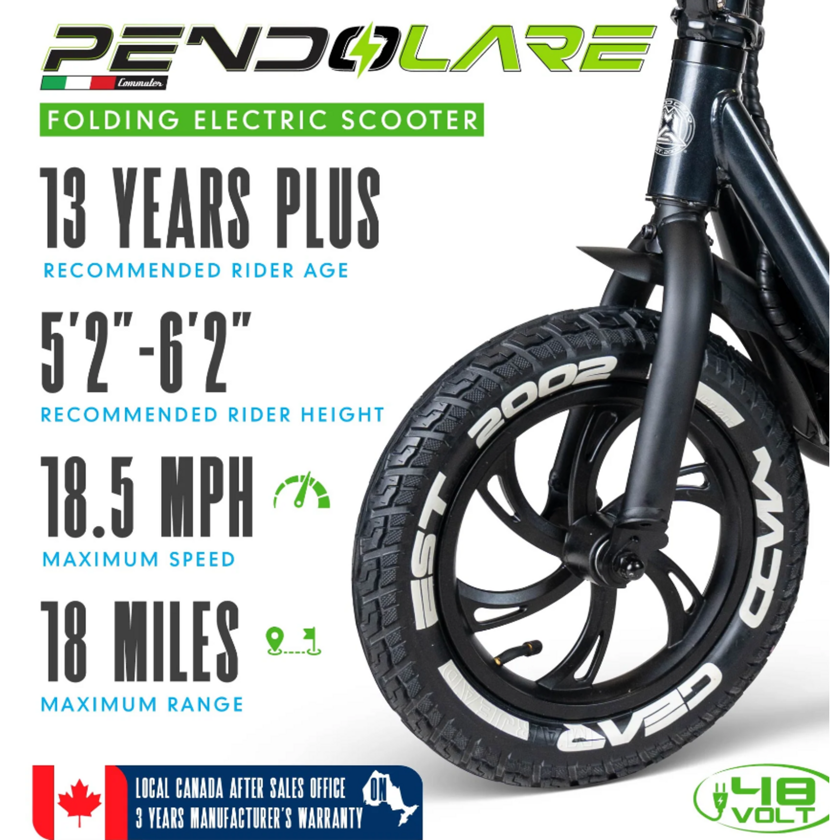 MADD GEAR PENDOLARE BLACK ÉLECTRIQUE