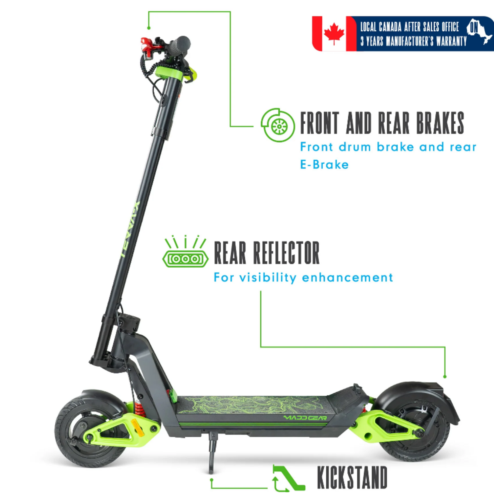 MADD GEAR TERRA-X ELECTRIC SCOOTER FULL SUSPENSION