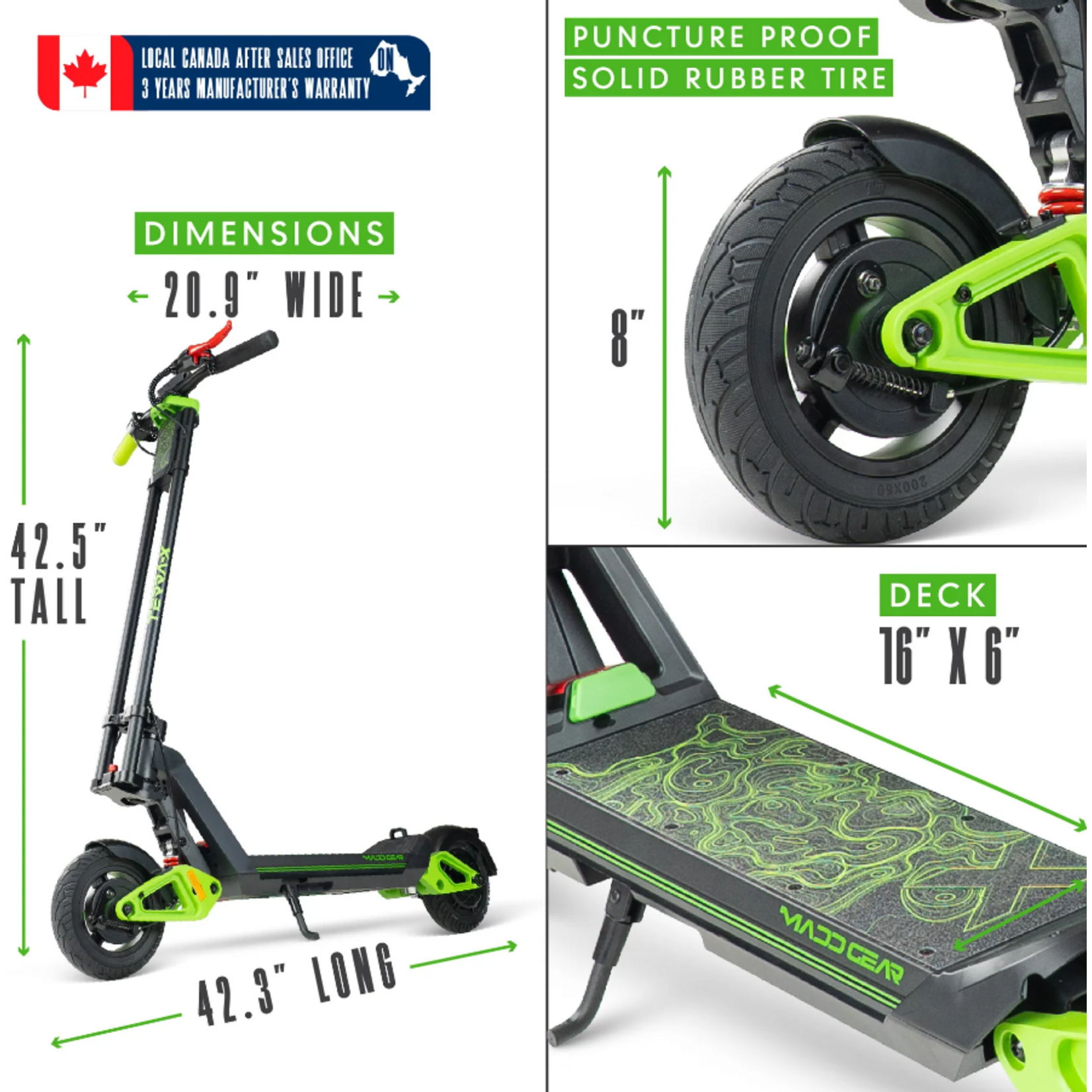 MADD GEAR TERRA-X ELECTRIC SCOOTER FULL SUSPENSION