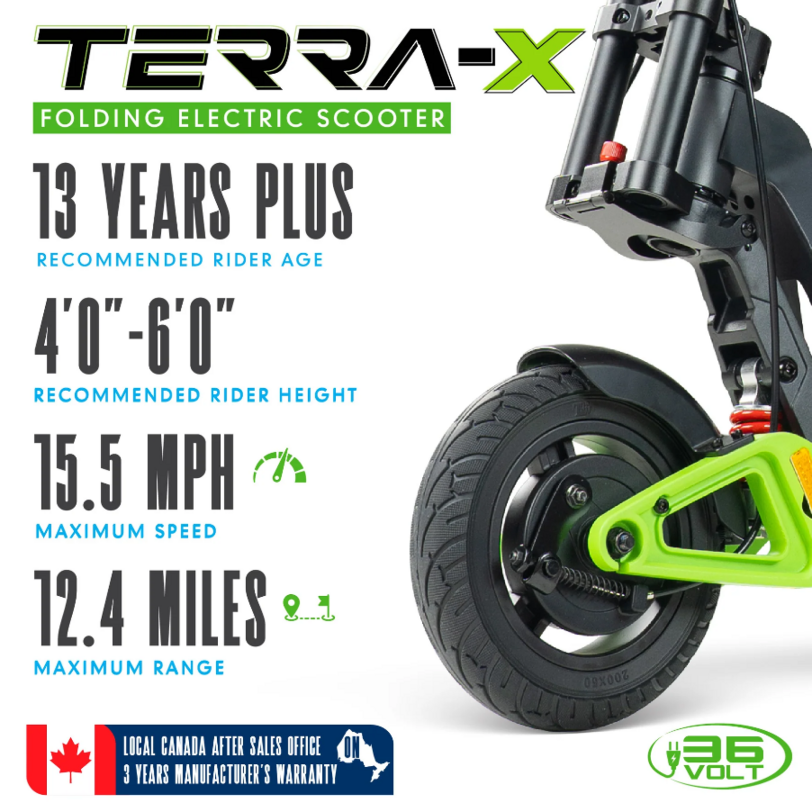 MADD GEAR TERRA-X ELECTRIC SCOOTER FULL SUSPENSION