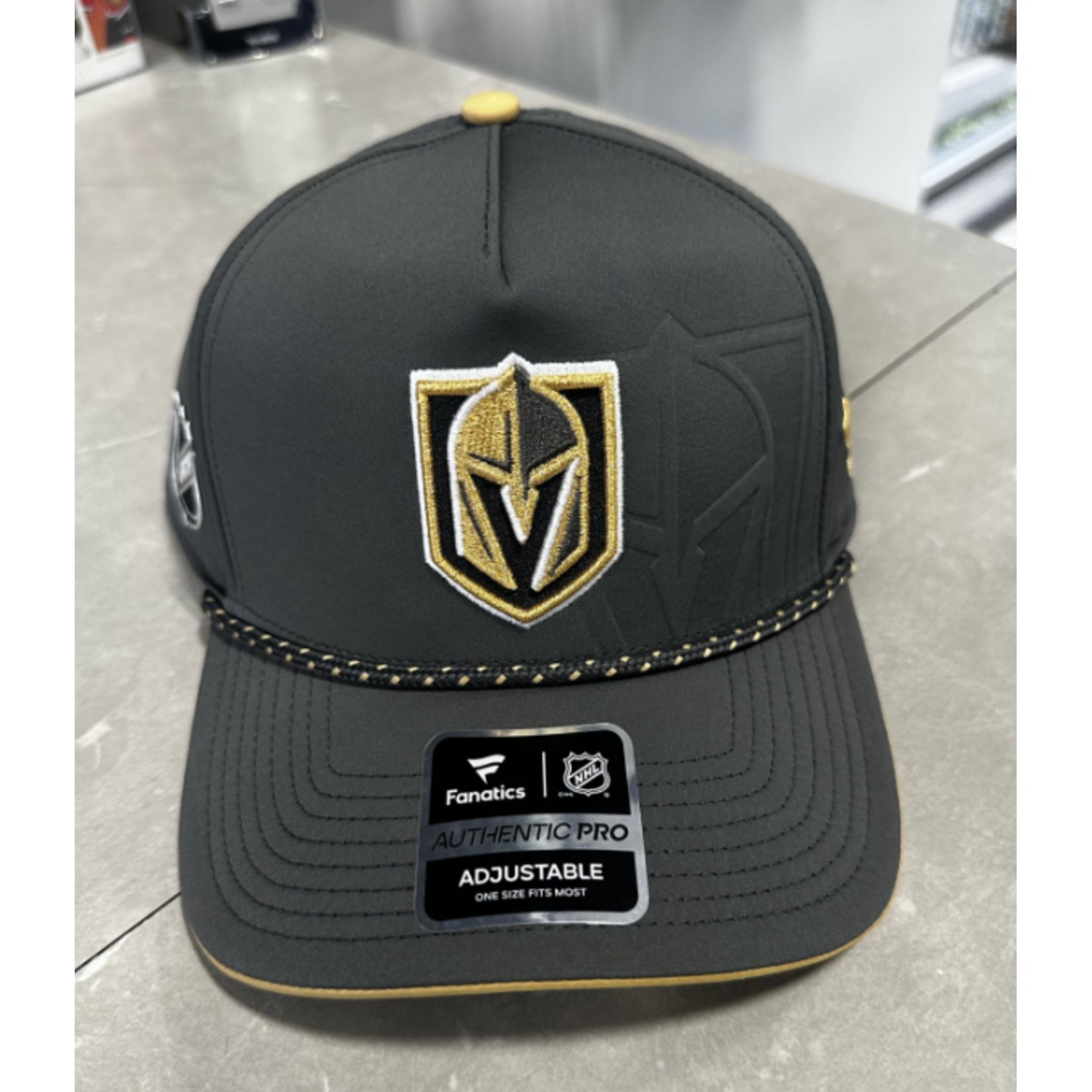 FANATICS DRAFT 1 STR ADJ A FRAME SNAPBACK VEGAS GOLDEN KNIGHTS 26