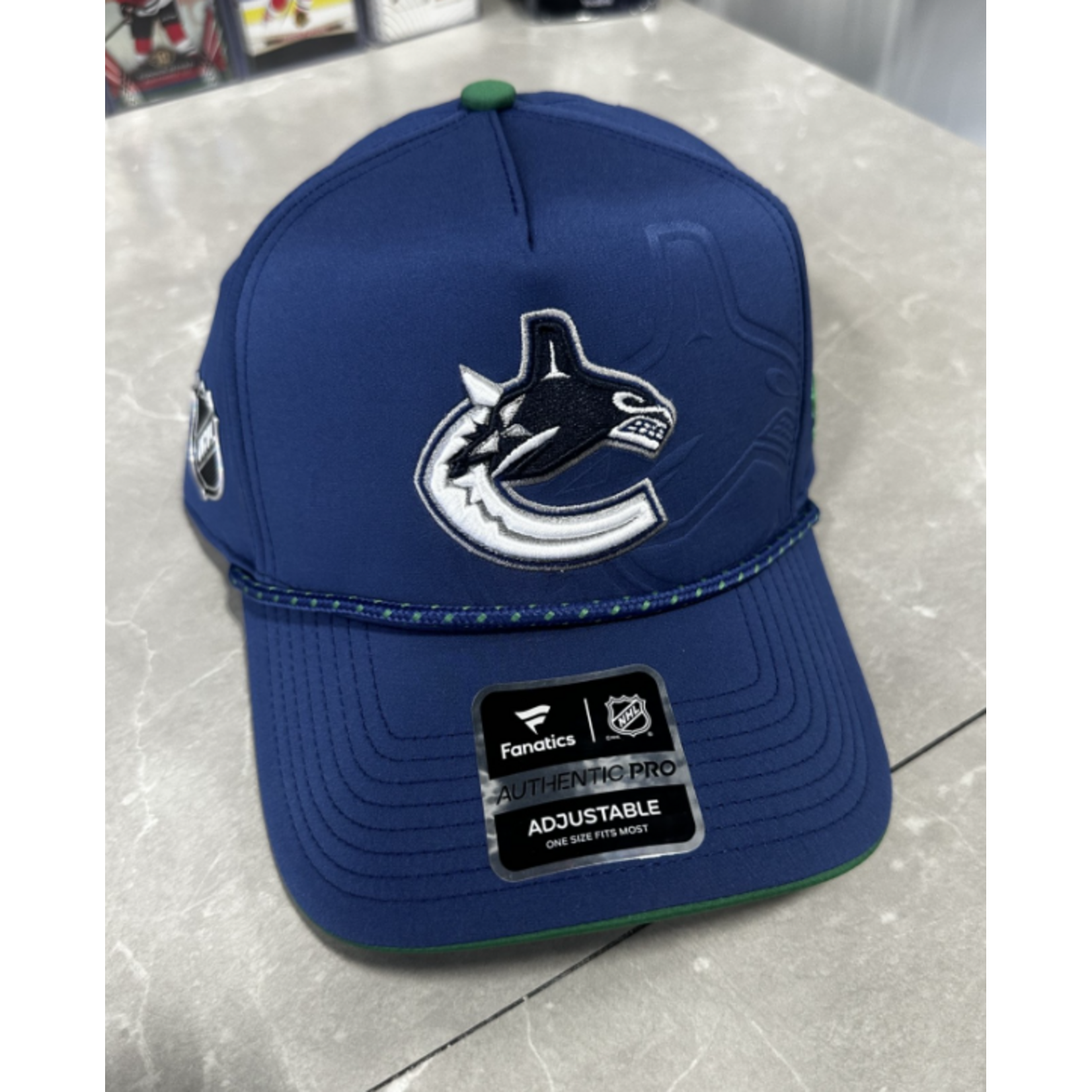 FANATICS DRAFT 1 STR ADJ A FRAME SNAPBACK VANCOUVER CANUCKS 26