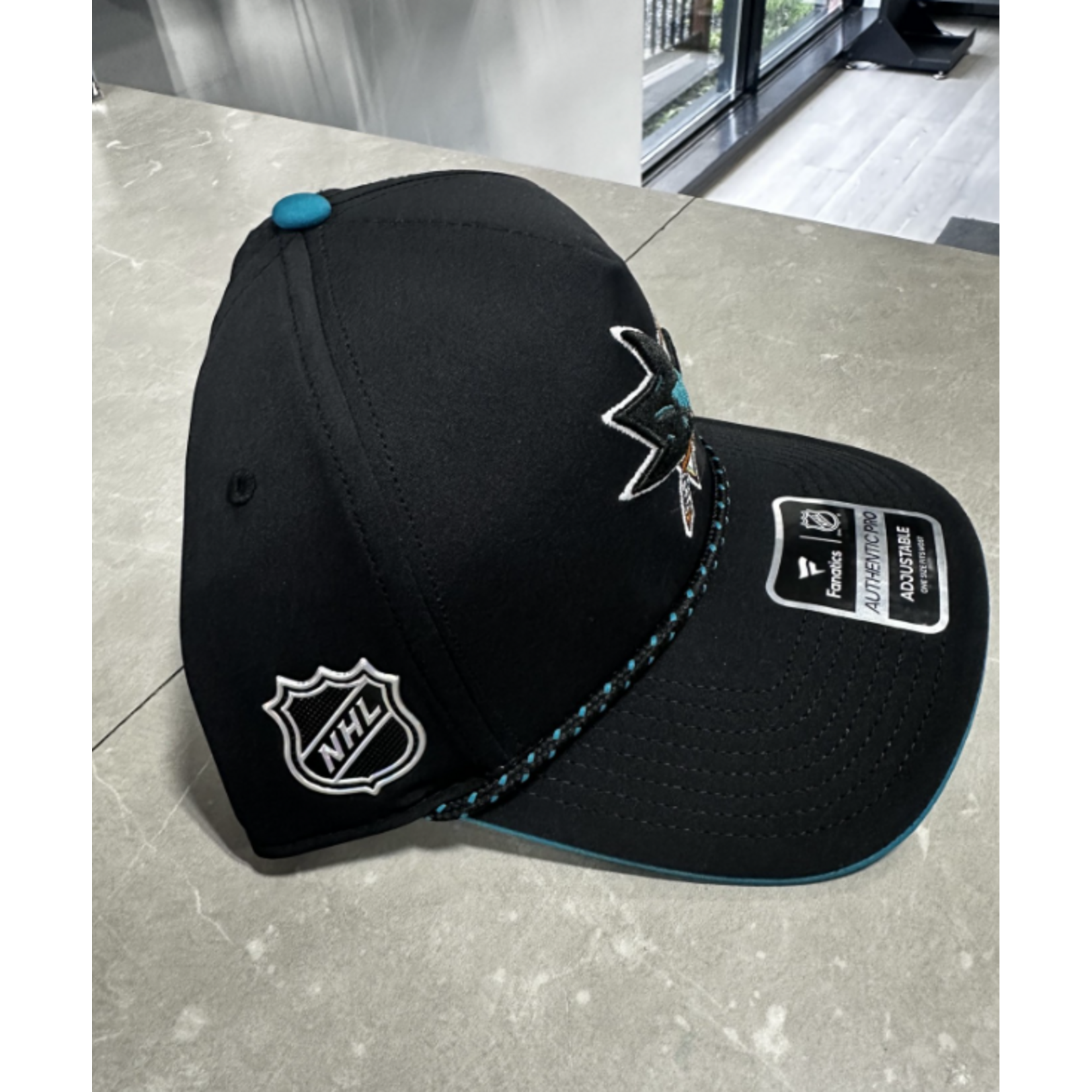 FANATICS DRAFT 1 STR ADJ A FRAME SNAPBACK SAN JOSE SHARKS 26