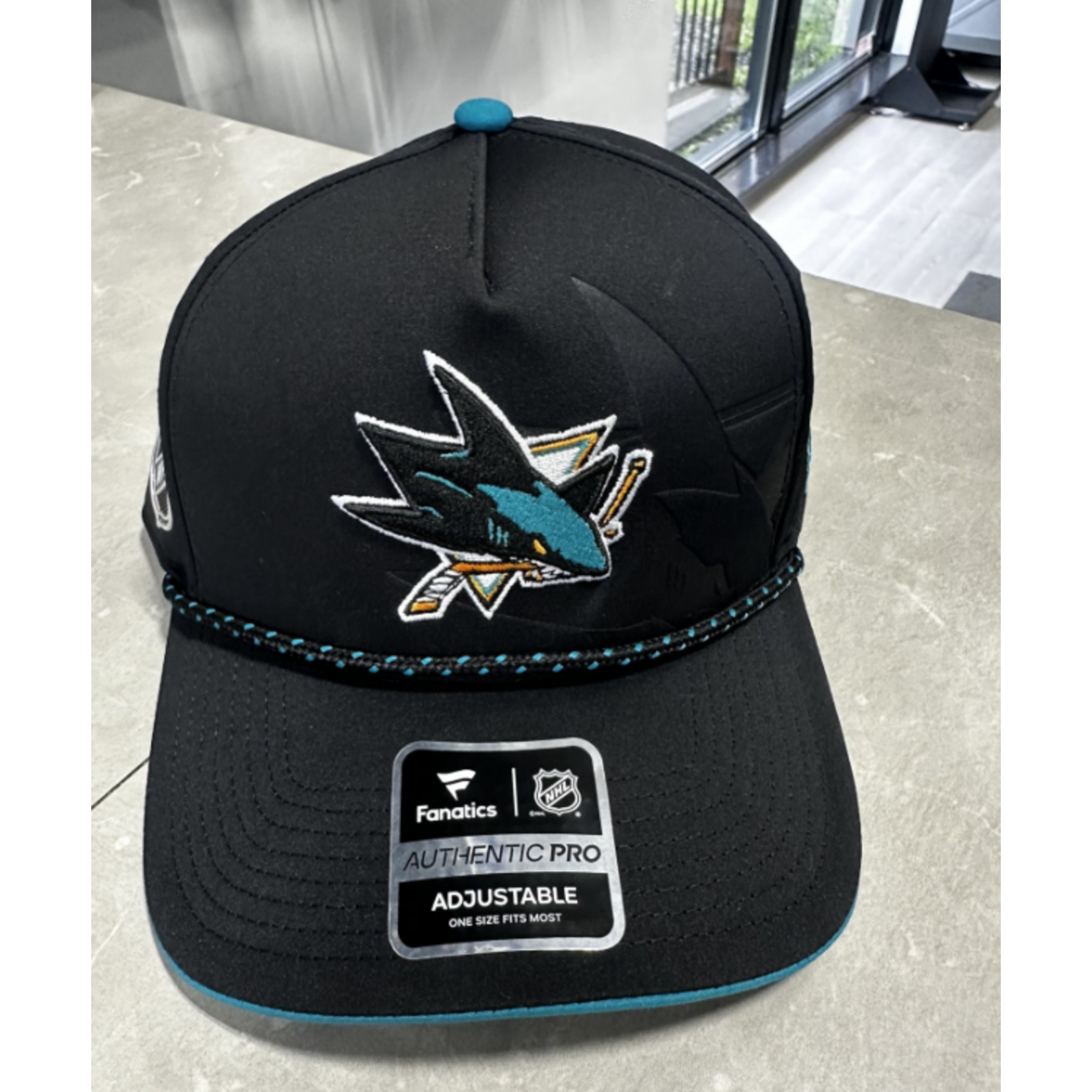 FANATICS DRAFT 1 STR ADJ A FRAME SNAPBACK SAN JOSE SHARKS 26