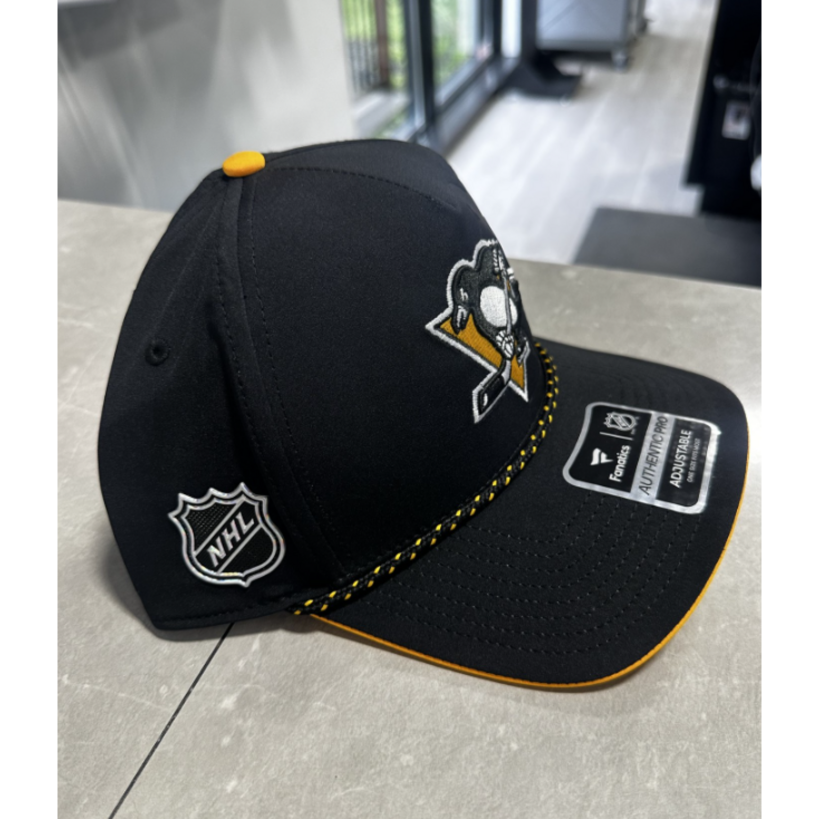 FANATICS DRAFT 1 STR ADJ A FRAME SNAPBACK PITTSBURGH PENGUINS 26