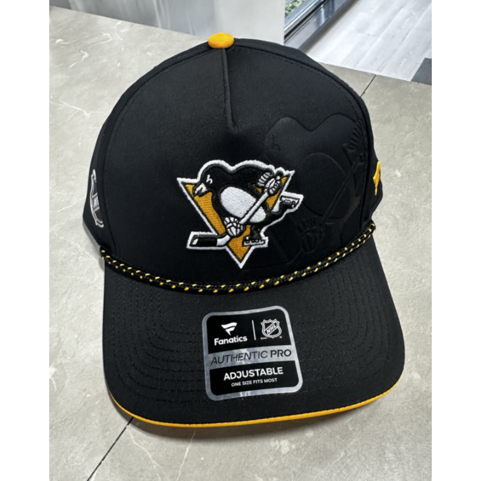 FANATICS DRAFT 1 STR ADJ A FRAME SNAPBACK PITTSBURGH PENGUINS 26