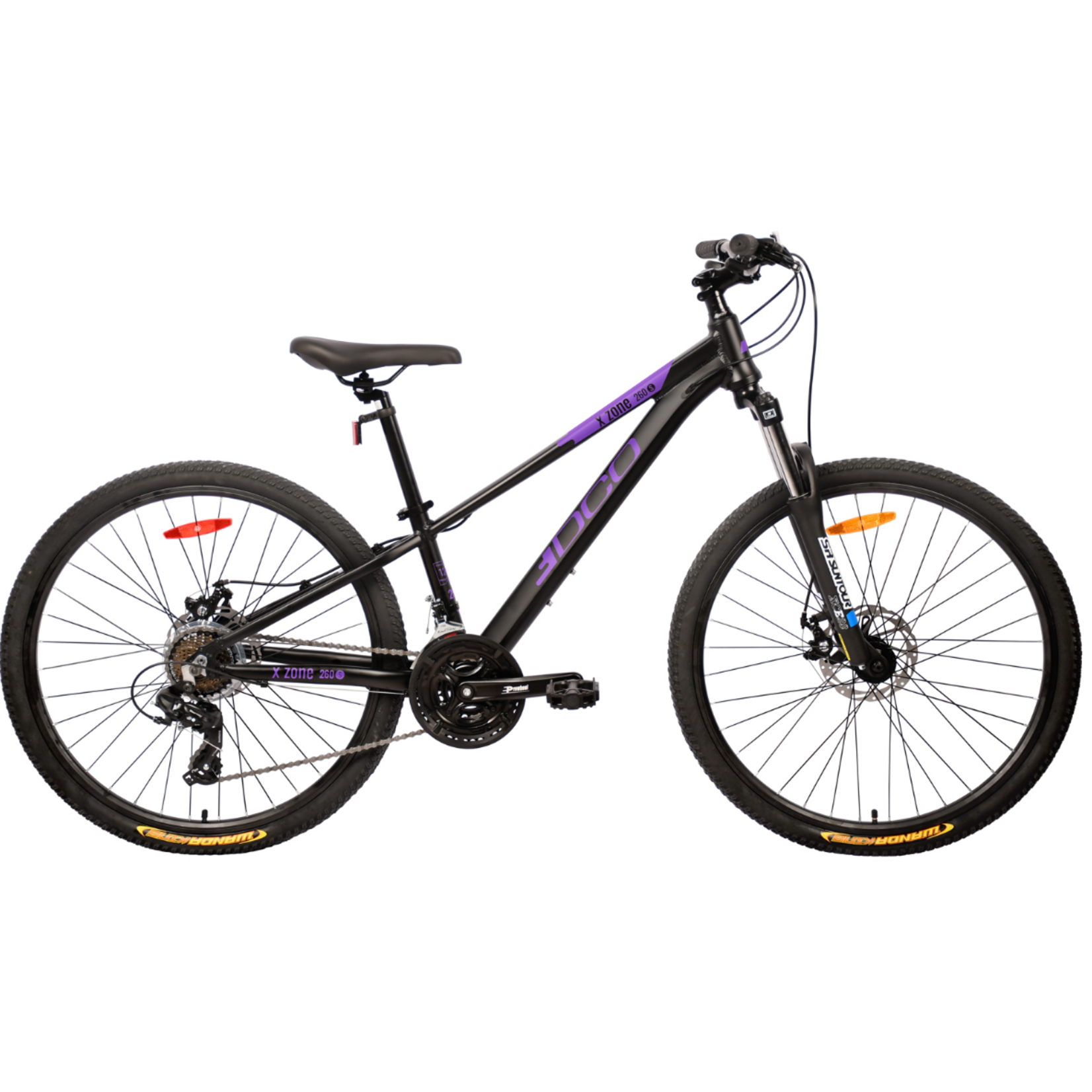 DCO DCO VÉLO X ZONE 260S NOIR MAT/MAUVE FILLE 16''