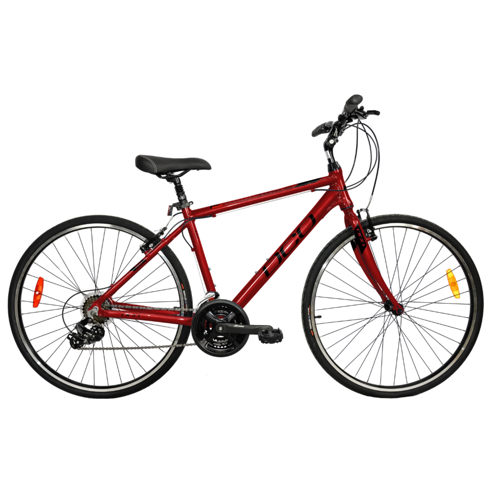 DCO DCO VÉLO DOWNTOWN 700 22 HOMME ROUGE NOIR 14''