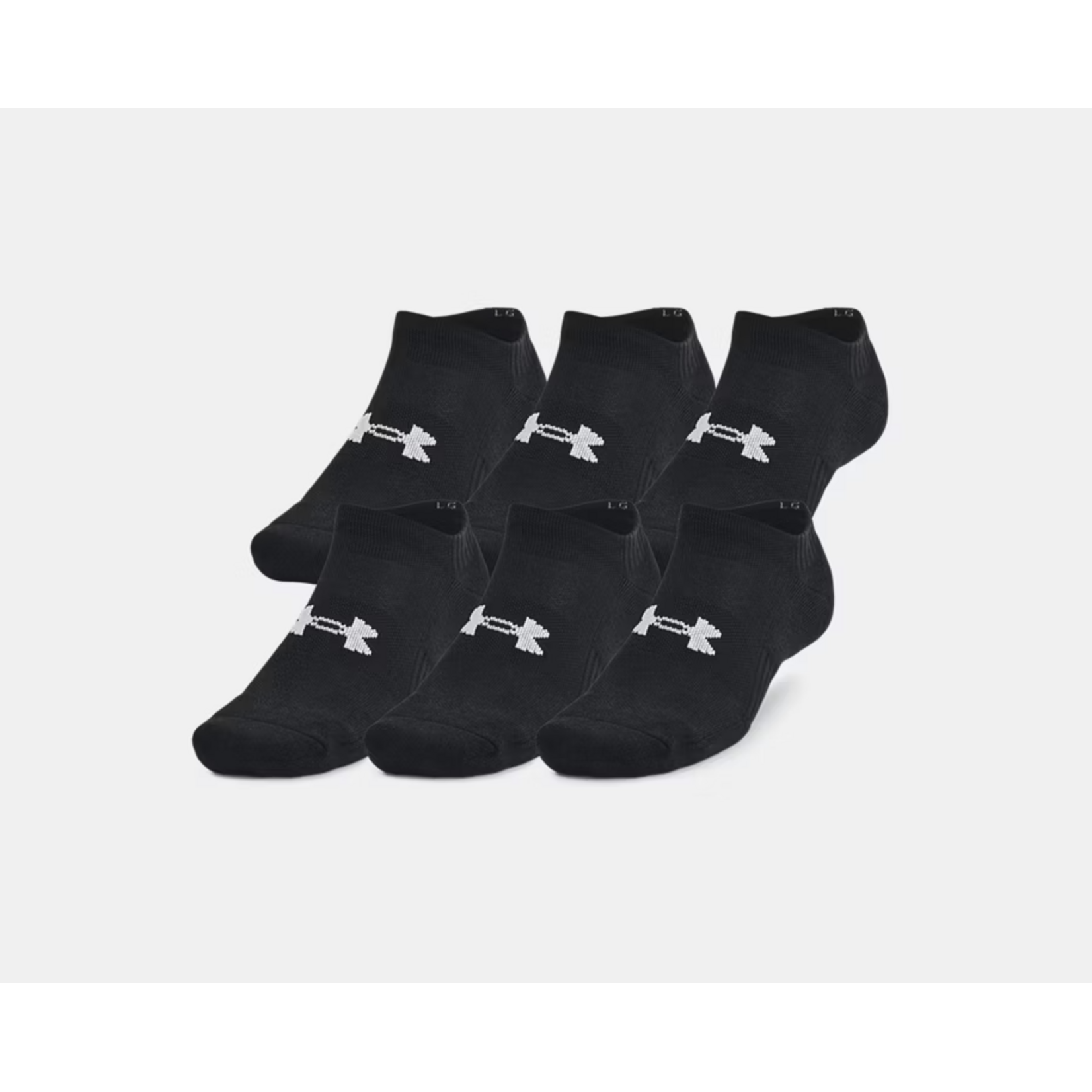 Under Armour UA SOCKS UNISEX COTTON 6-PACK NO SHOW