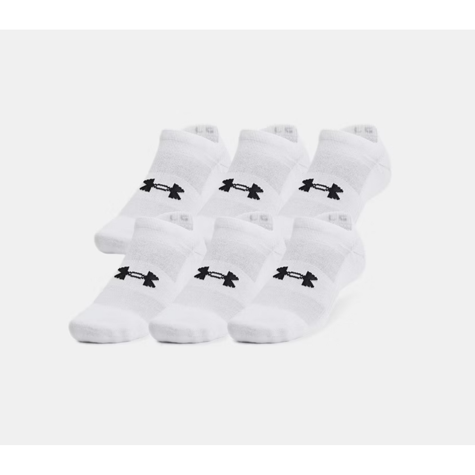 Under Armour UA SOCKS UNISEX COTTON 6-PACK NO SHOW