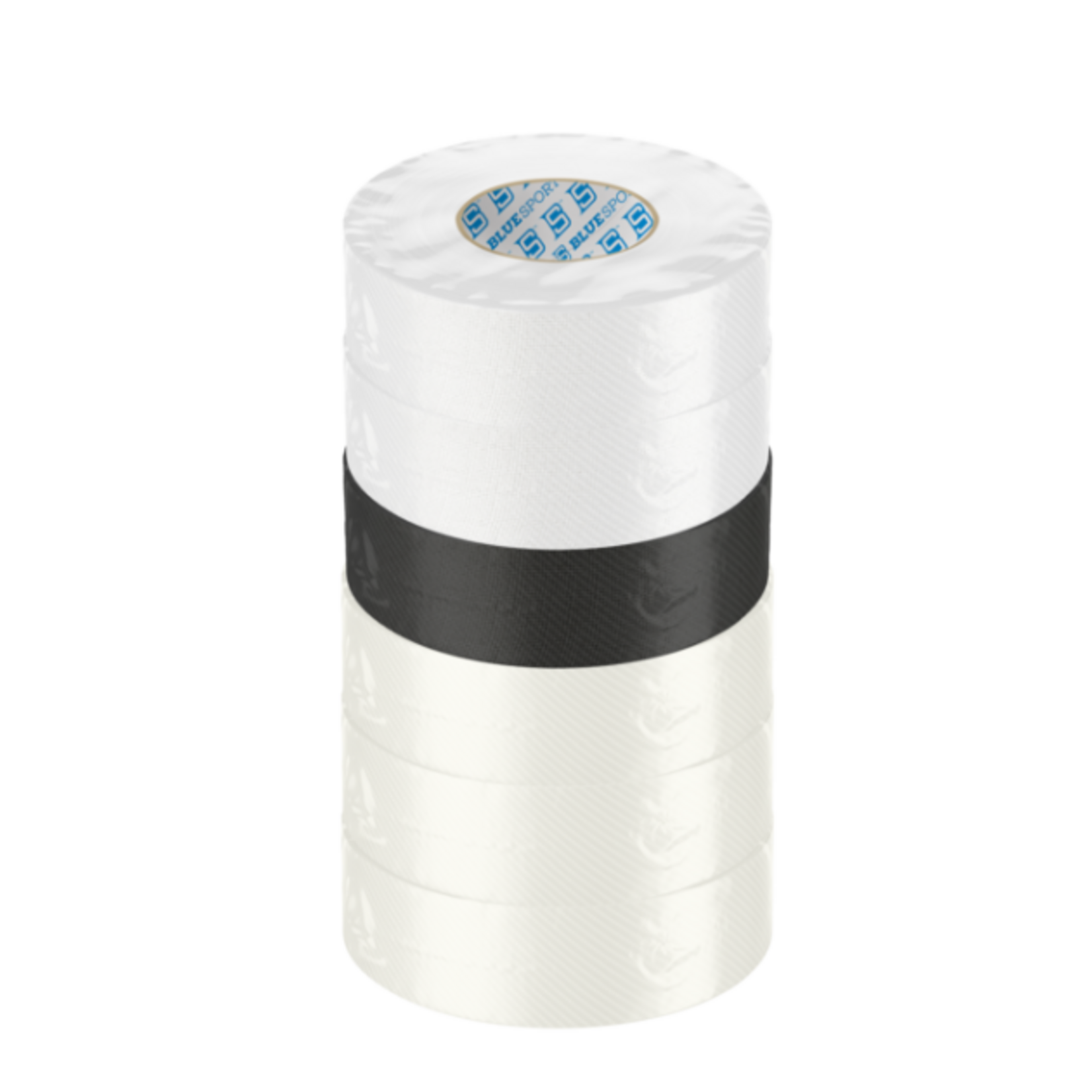 Blue Sports PACK OF 6 - 3-CLR 24X25 / 2 WHITE / 1 BLACK 24MMX18M