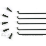 EBIKES SAPIM STRONG 12-13G SPOKE,BLACK,STANDARD NIPPLE(5MM OD,STRONGEST) 120MM