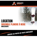 SEASON RENTAL – TEEN SNOWBOARD PACKAGE STARTING AT